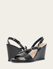 Women's Black Rachel Buckle Sandals - Black