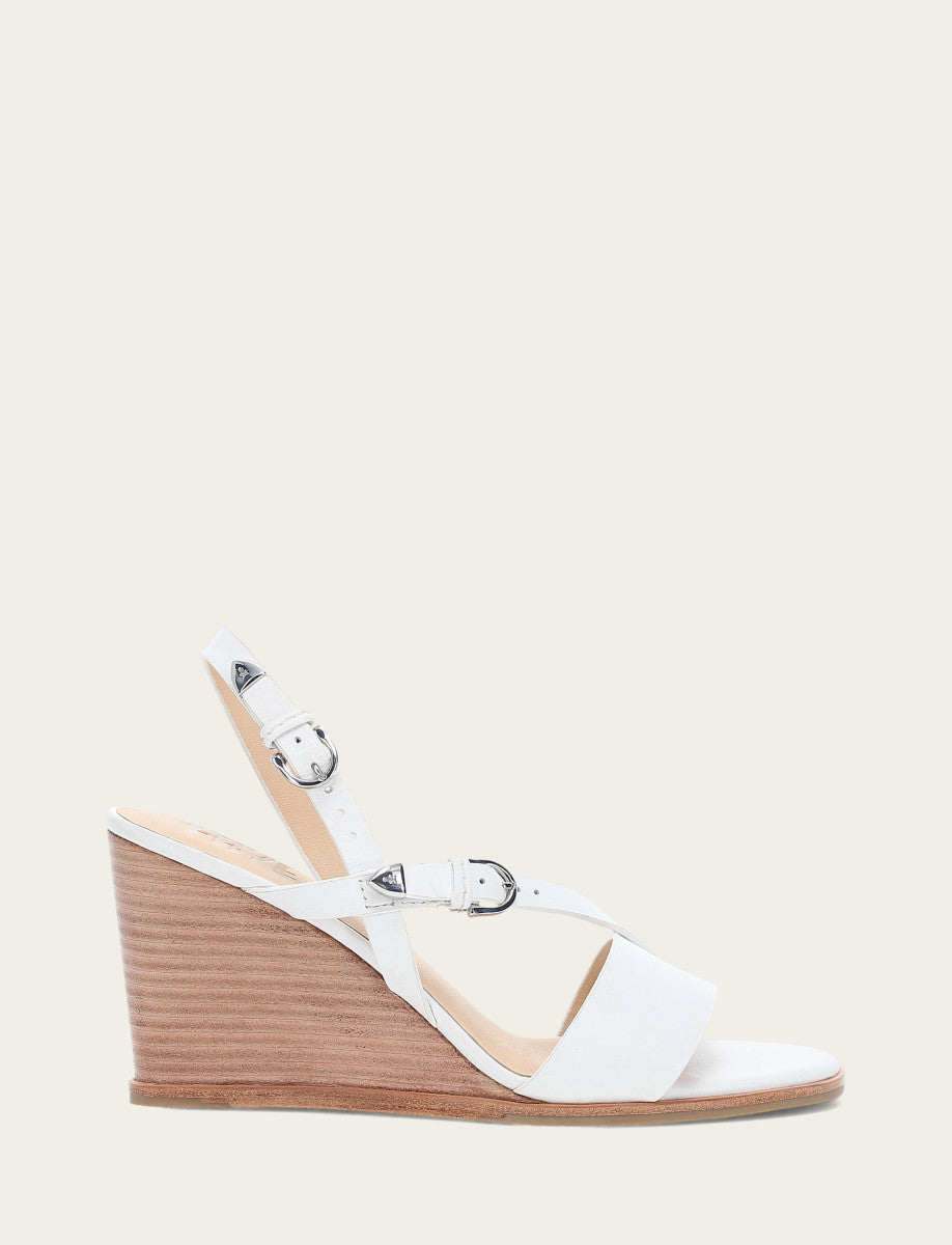 Women's White Rachel Buckle Sandals - White