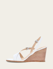 Women's White Rachel Buckle Sandals - White