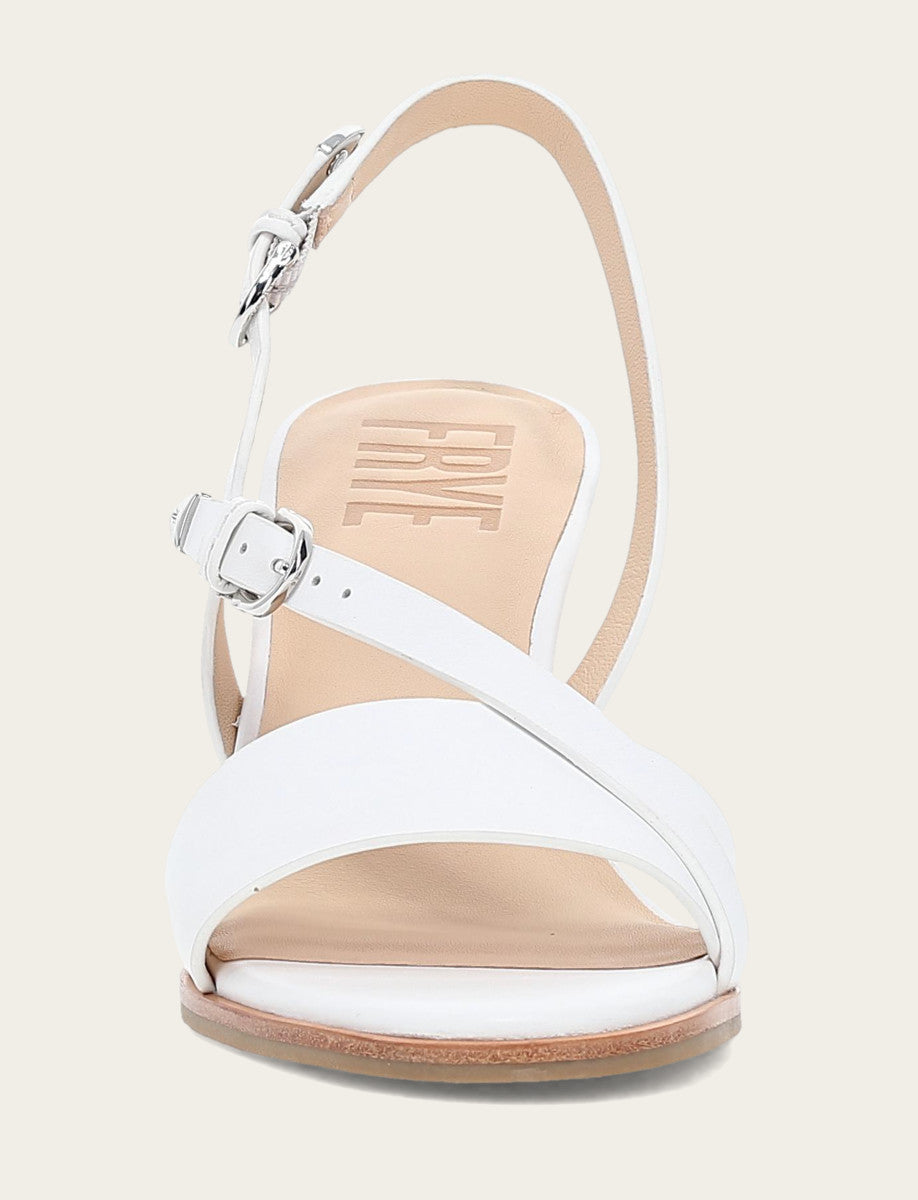 Women's White Rachel Buckle Sandals - White