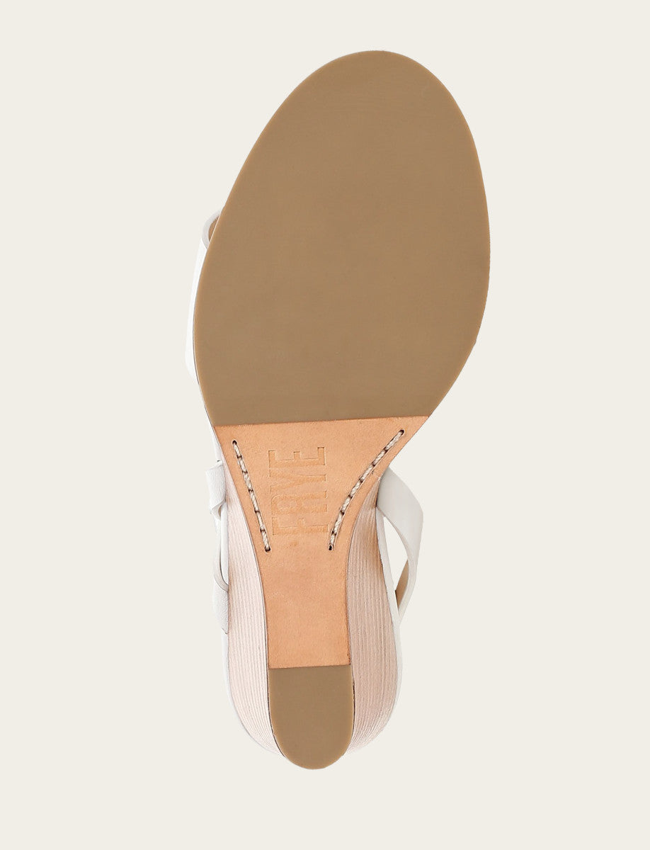 Women's White Rachel Buckle Sandals - White