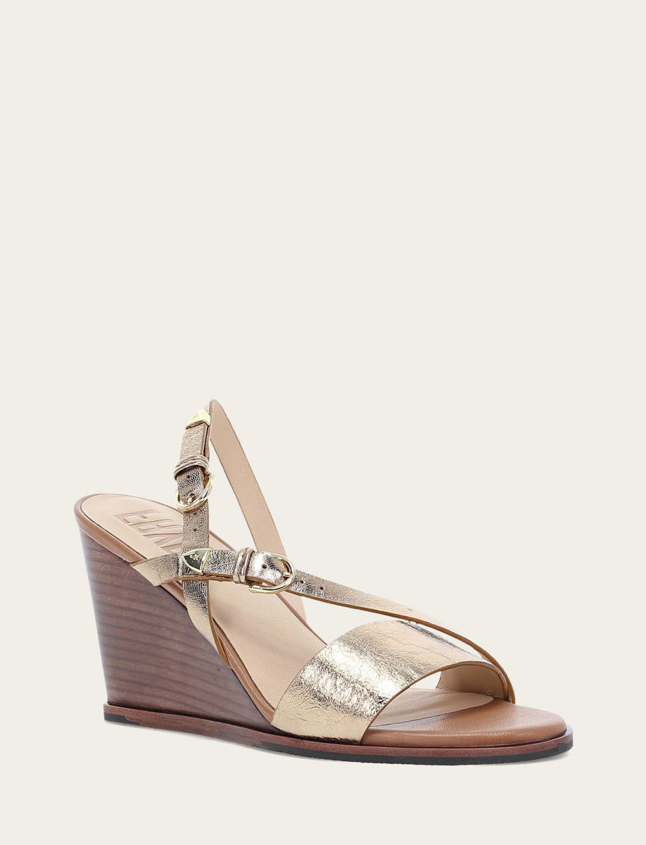 Women's Dark Gold Rachel Buckle Sandals - Dark Gold