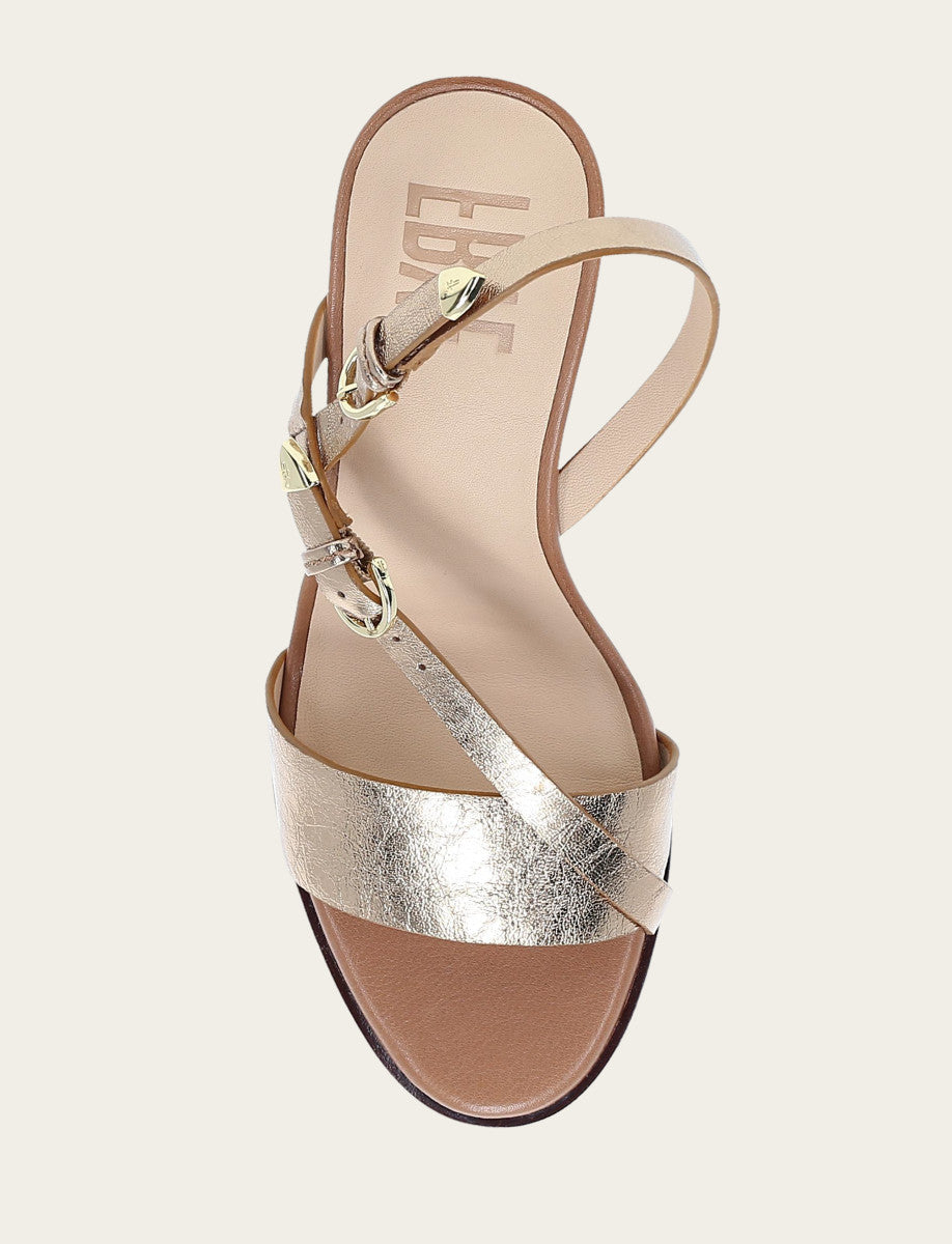Women's Dark Gold Rachel Buckle Sandals - Dark Gold