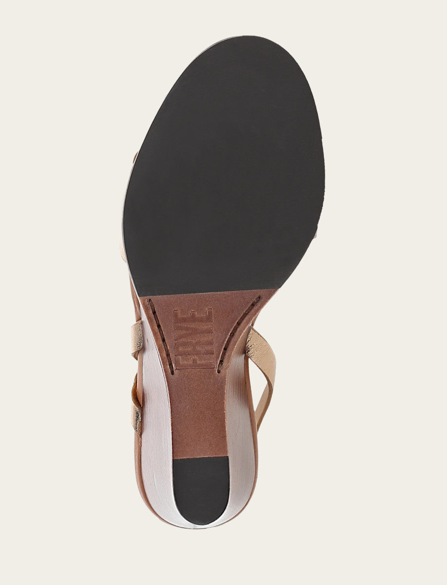 Women's Dark Gold Rachel Buckle Sandals - Dark Gold