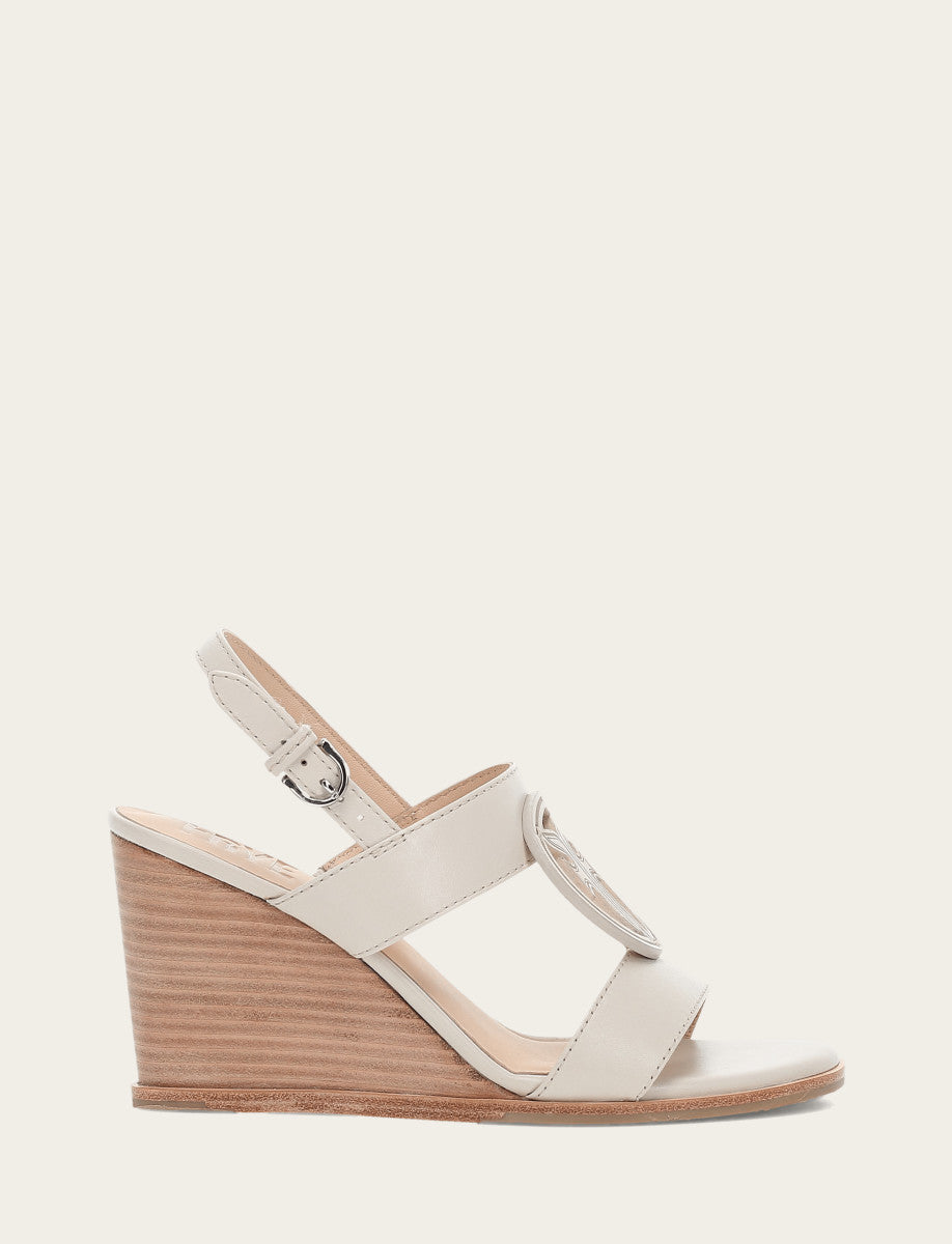 Women's Ivory Rachel Logo Sandals - Ivory