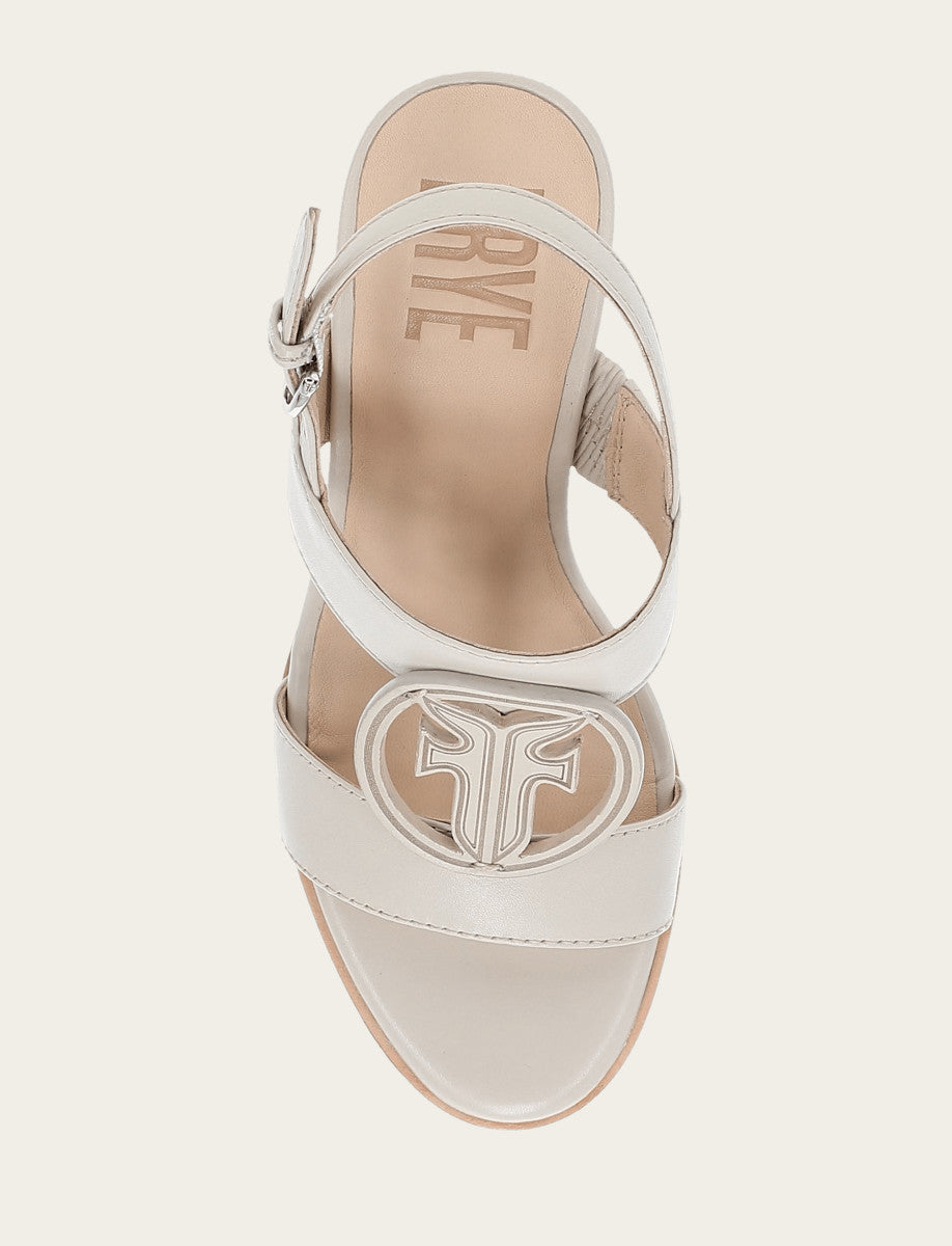 Women's Ivory Rachel Logo Sandals - Ivory