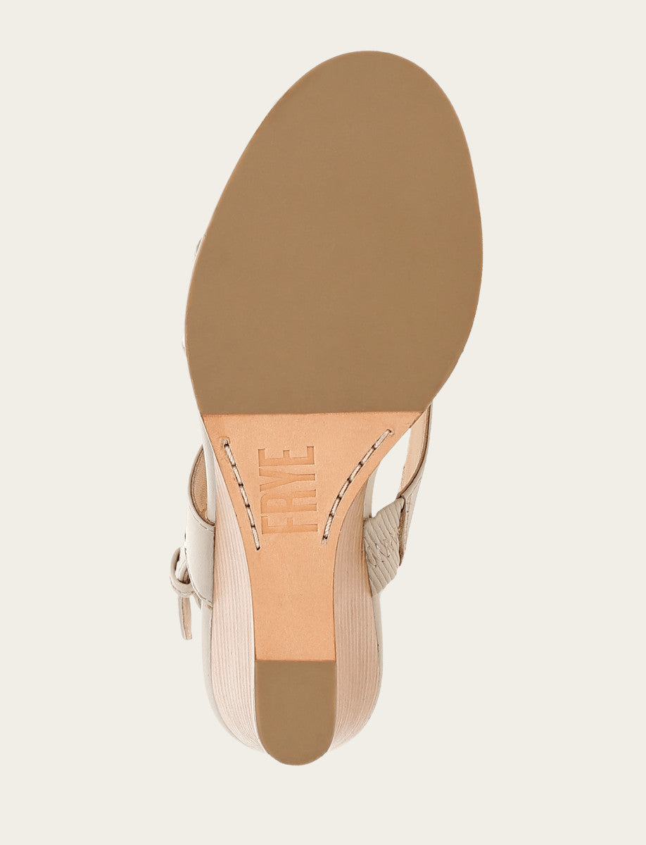 Women's Ivory Rachel Logo Sandals - Ivory