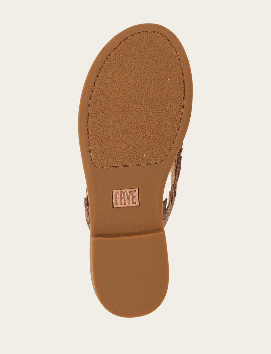 Women's Almond Ava Fringe Sandals - Almond