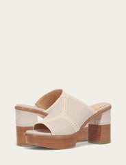 Women's Ivory Pipa Crochet Platform Sandals - Ivory