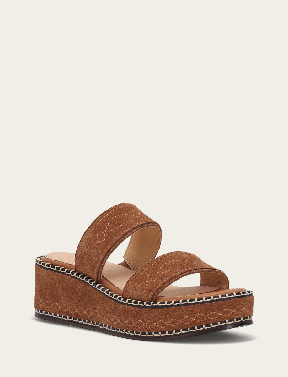 Women's Bark Joy Woodstock 2 Band Platform Slide Sandals - Bark