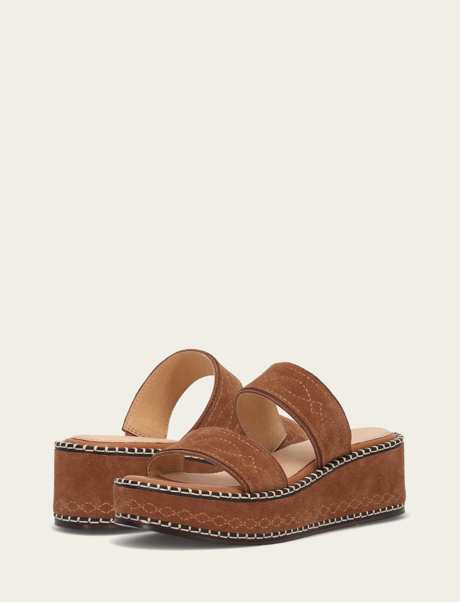 Women's Bark Joy Woodstock 2 Band Platform Slide Sandals - Bark