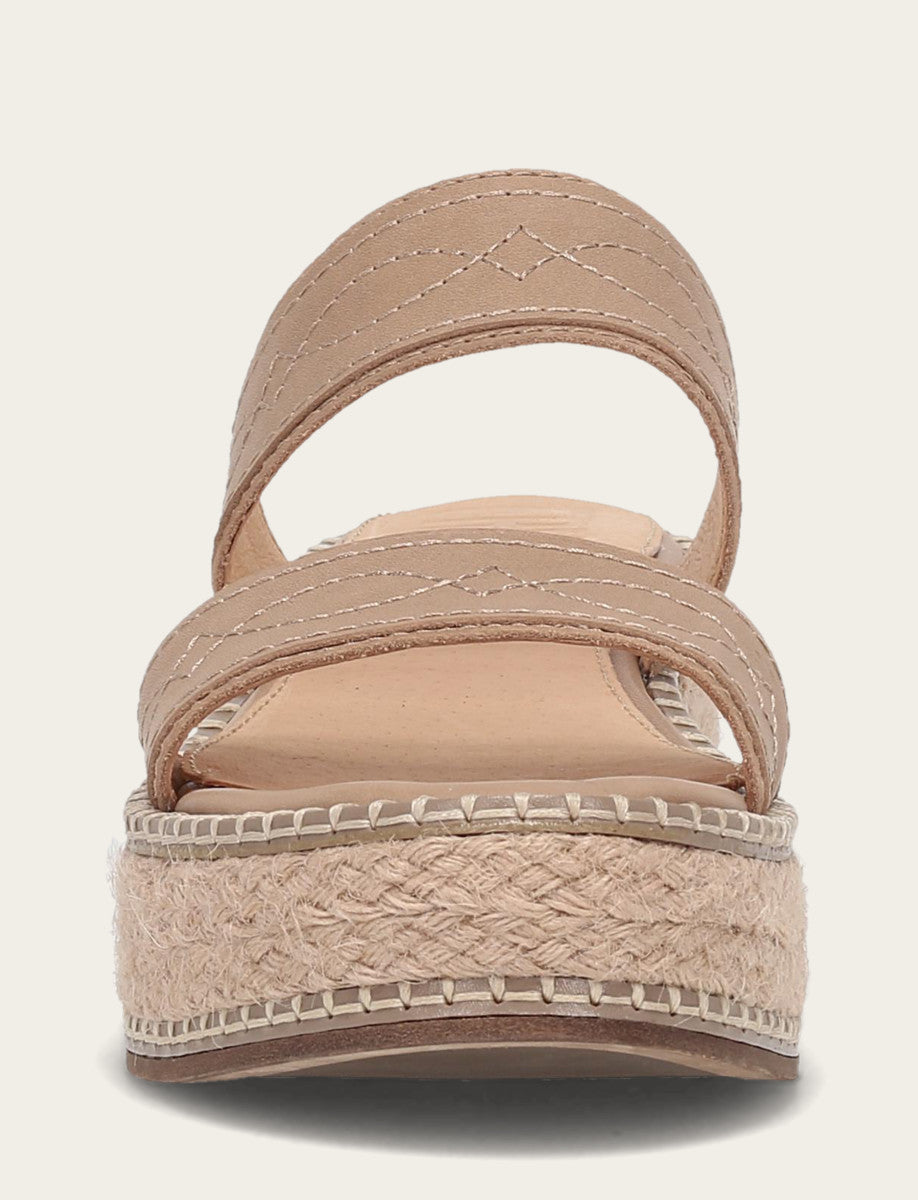 Women's Clay Joy Woodstock 2 Band Platform Slide Sandals - Clay