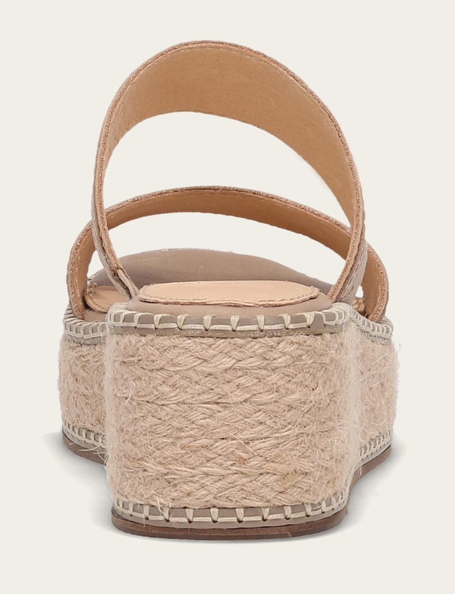 Women's Clay Joy Woodstock 2 Band Platform Slide Sandals - Clay