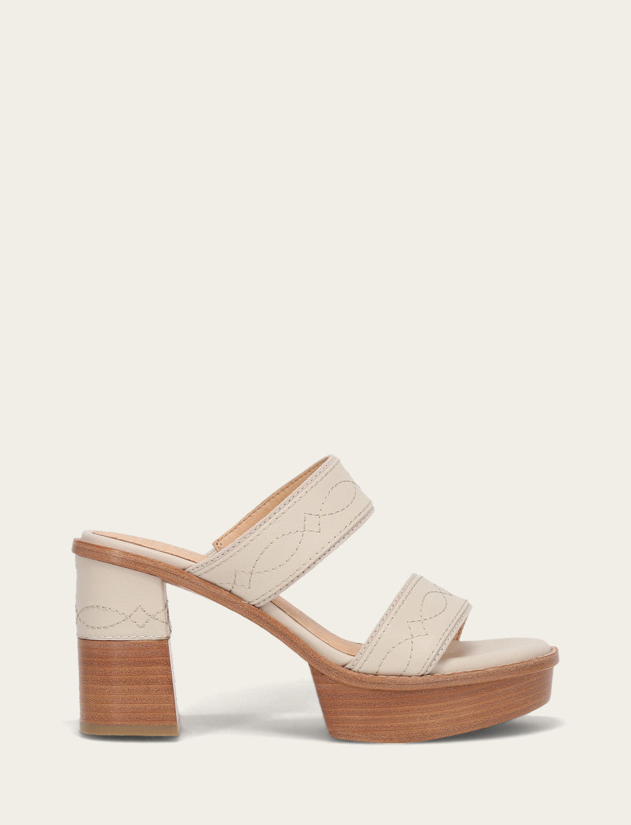 Women's Ivory Pipa Woodstock 2 Band Platform Sandals - Ivory