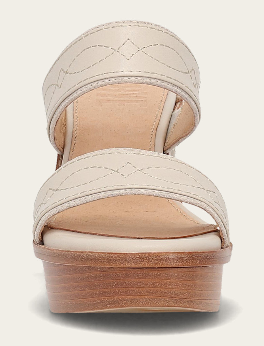 Women's Ivory Pipa Woodstock 2 Band Platform Sandals - Ivory