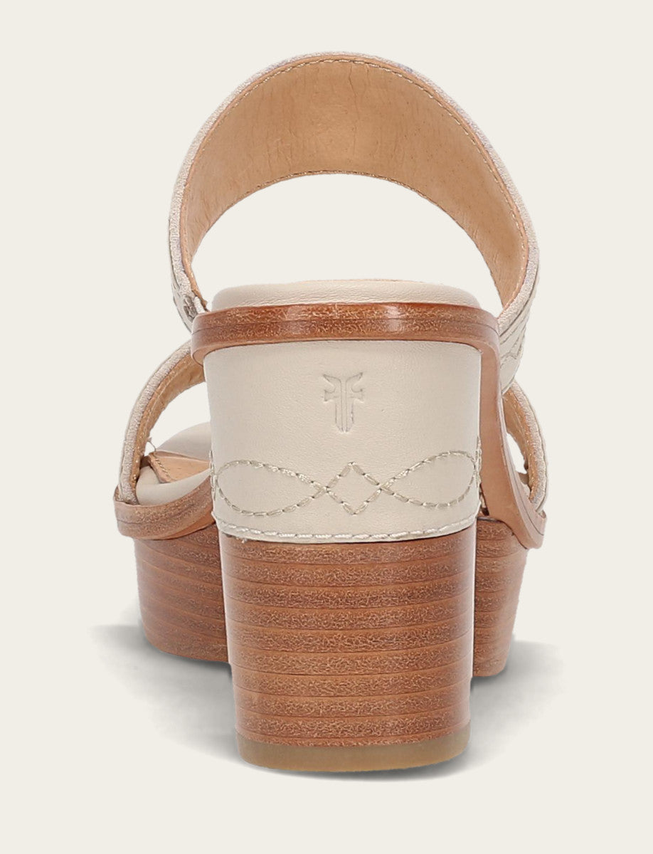 Women's Ivory Pipa Woodstock 2 Band Platform Sandals - Ivory
