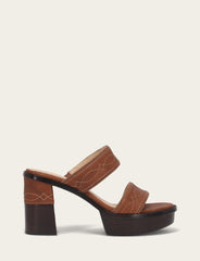 Women's Saddle Pipa Woodstock 2 Band Platform Sandals - Saddle