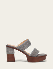 Women's Grey Sky Pipa Woodstock 2 Band Platform Sandals - Grey Sky