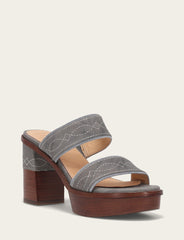 Women's Grey Sky Pipa Woodstock 2 Band Platform Sandals - Grey Sky