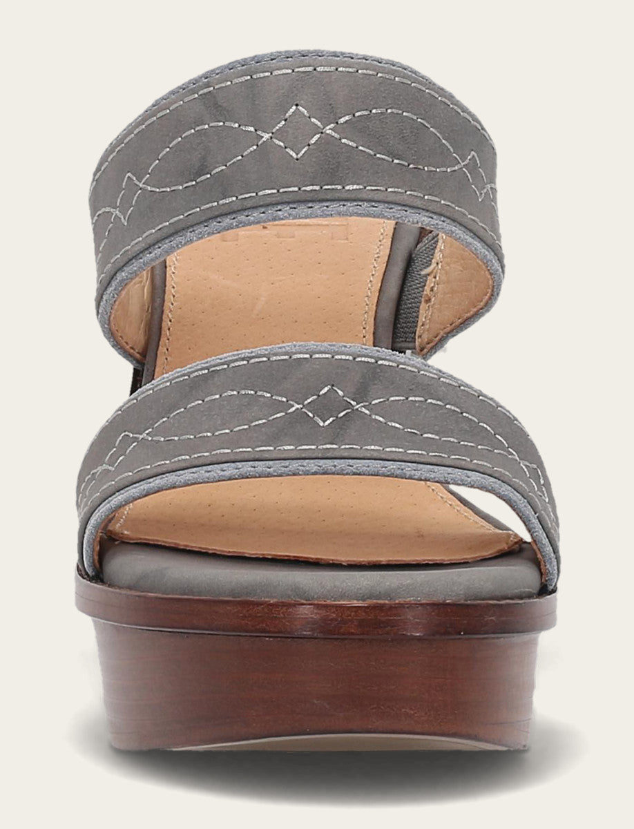 Women's Grey Sky Pipa Woodstock 2 Band Platform Sandals - Grey Sky