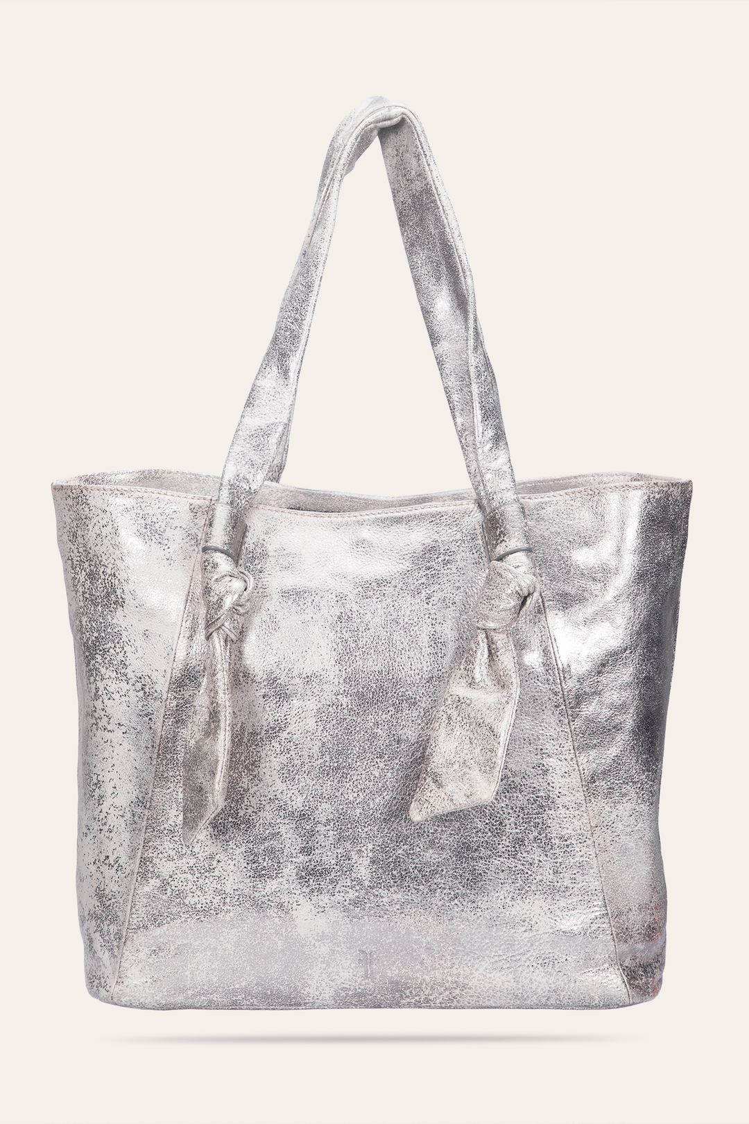 Women's Nora Knotted Tote Bag - Cream Metallic