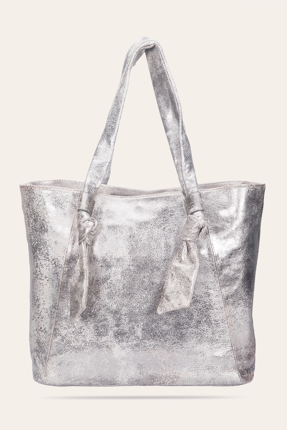Women's Nora Knotted Tote Bag - Cream Metallic