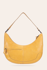 Women's Melissa Crescent Hobo Handbag - Mustard