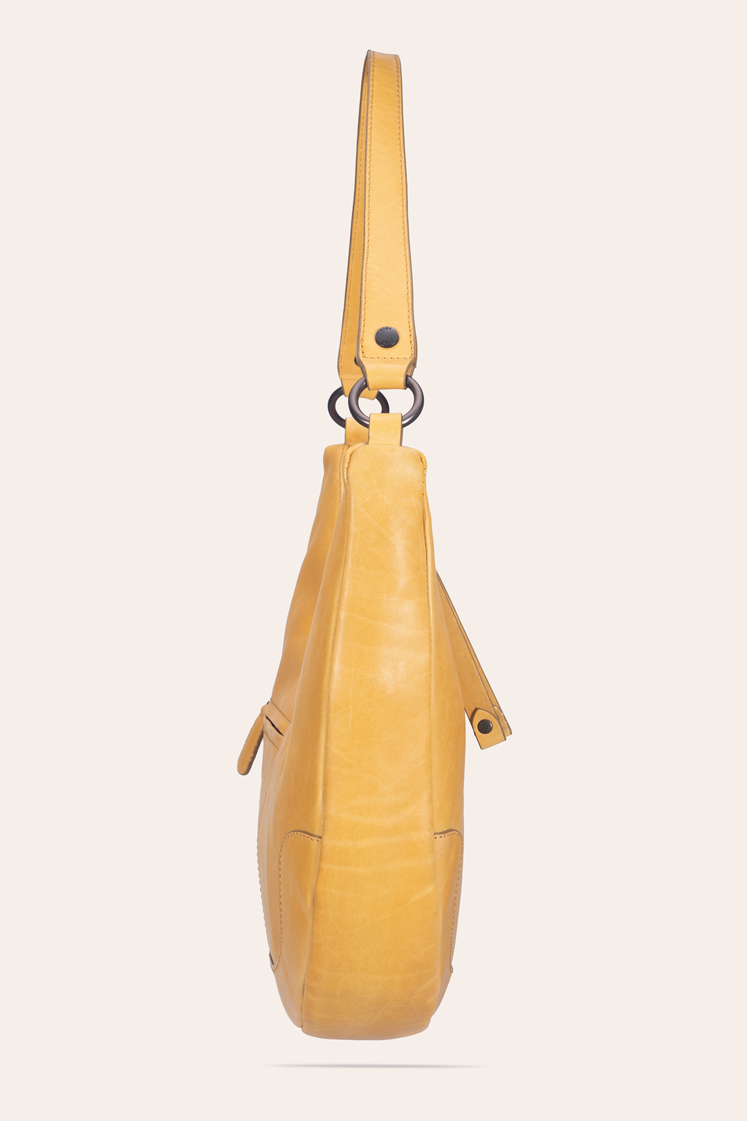 Women's Melissa Crescent Hobo Handbag - Mustard