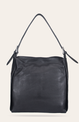 Women's Black Carla Studded Hobo Handbag - Black