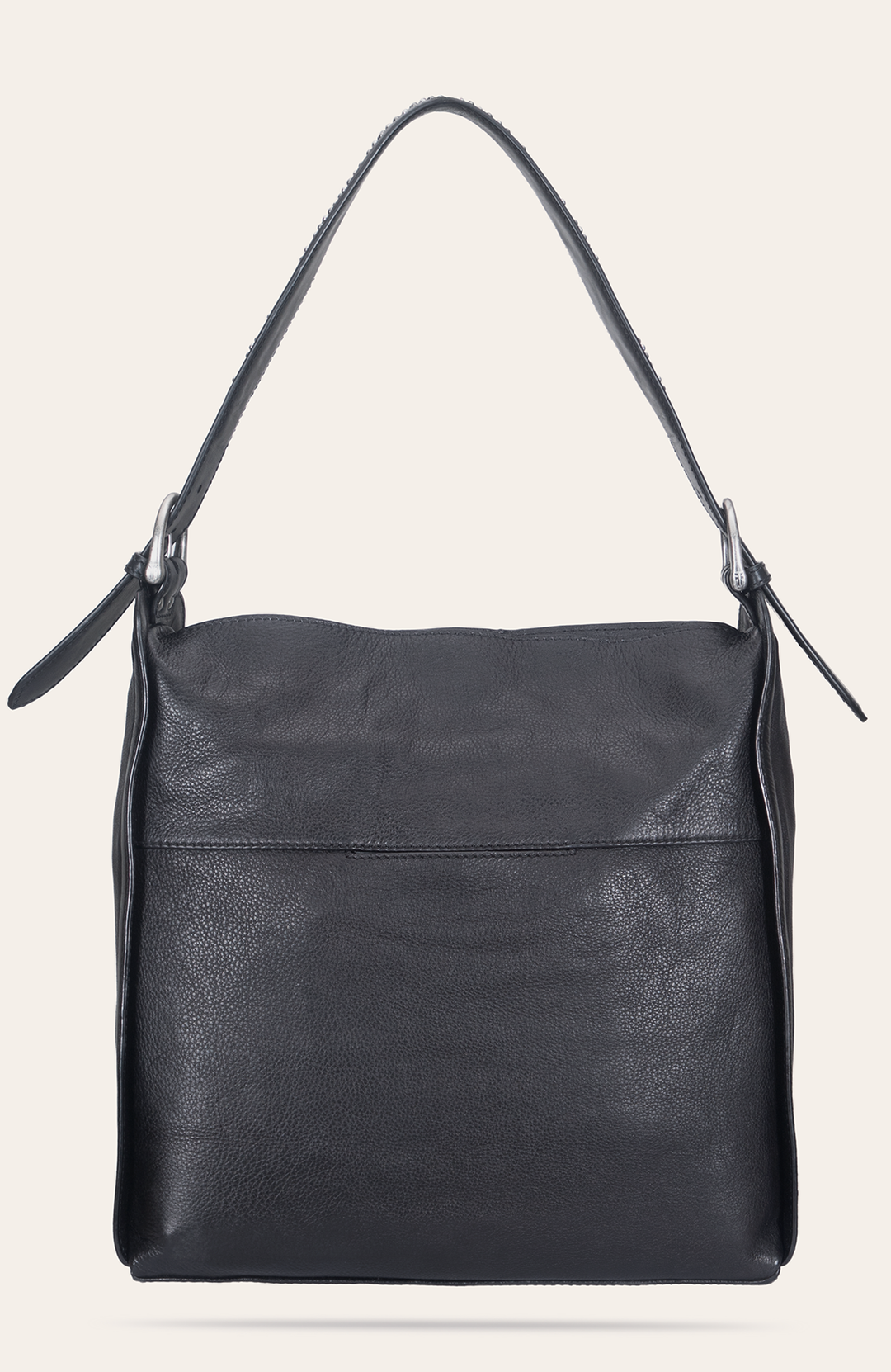 Women's Black Carla Studded Hobo Handbag - Black