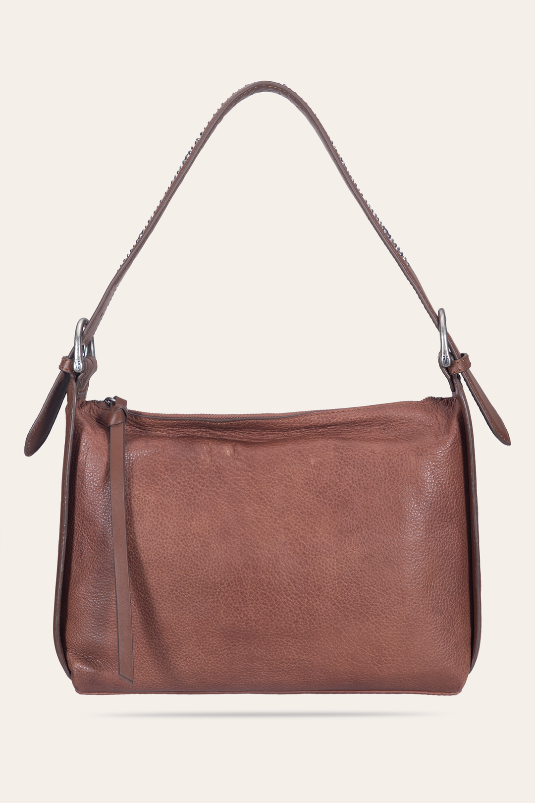 Women's Cognac Carla Studded Shoulder Bag - Cognac