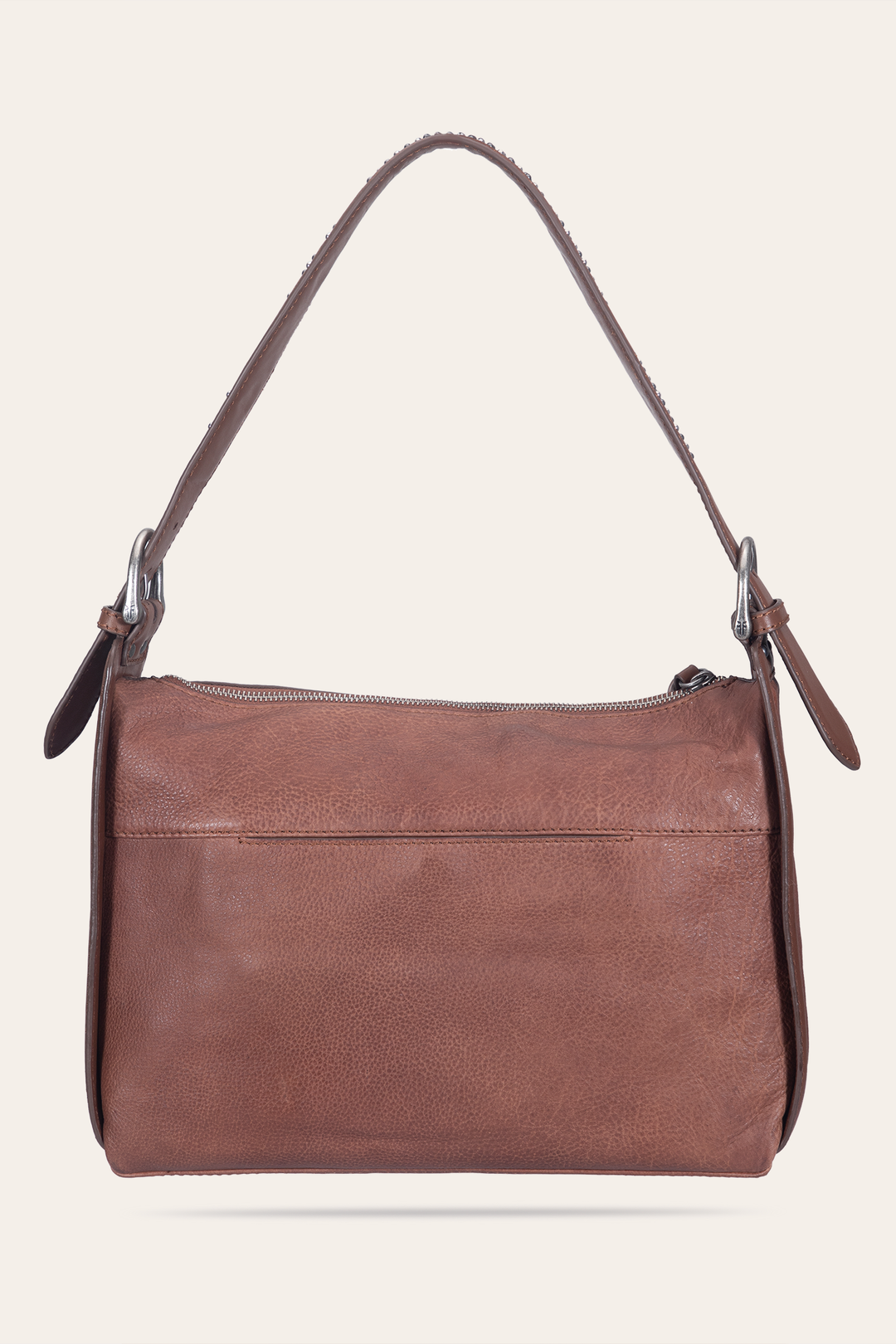 Women's Cognac Carla Studded Shoulder Bag - Cognac