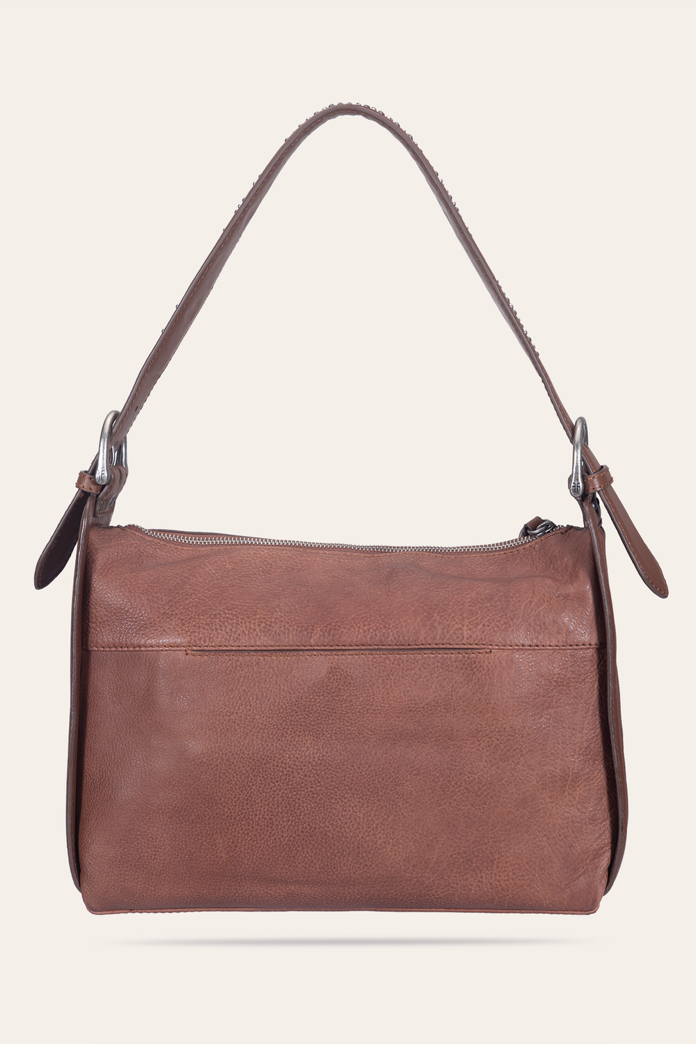 Women's Cognac Carla Studded Shoulder Bag - Cognac