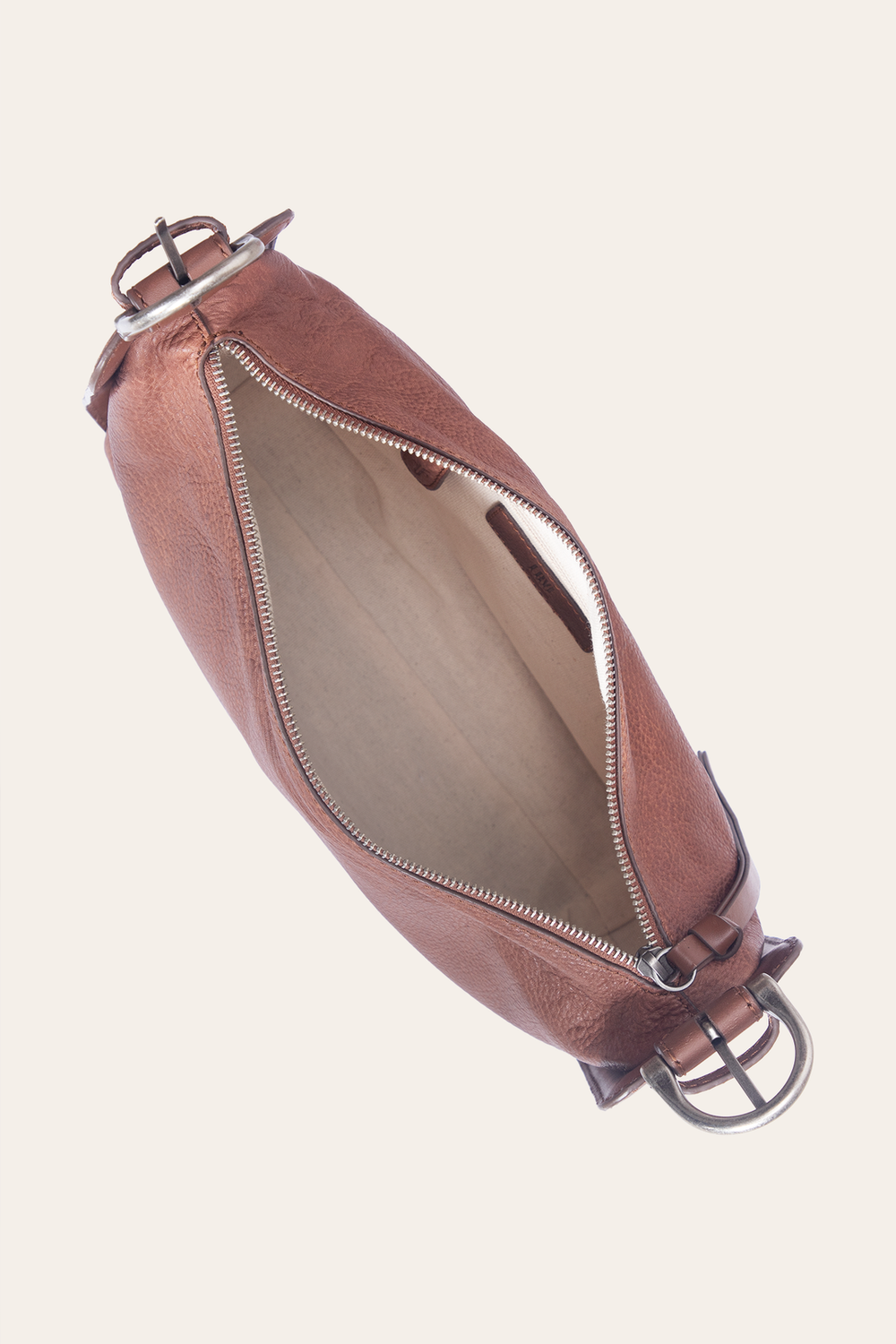 Women's Cognac Carla Studded Shoulder Bag - Cognac