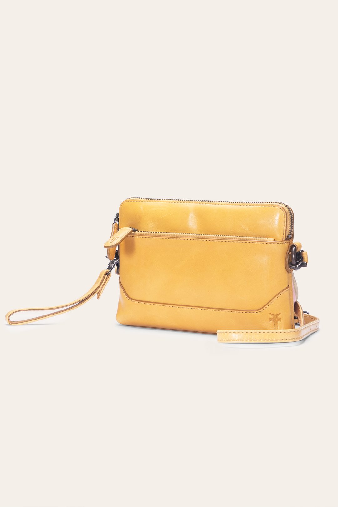 Women's Melissa Wristlet Crossbody Bag - Mustard
