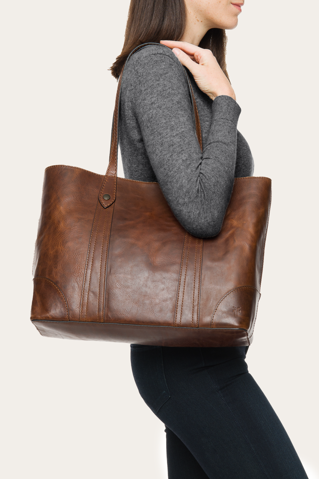 Melissa Cognac Shopper - Cognac