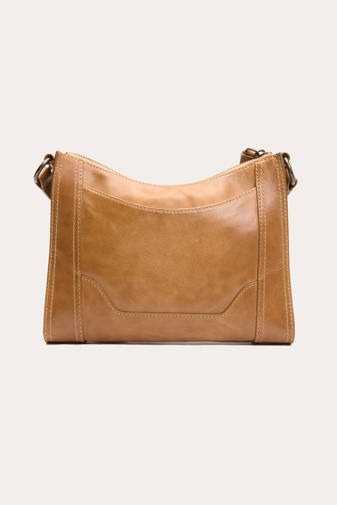 Melissa Zip Crossbody in Beige - Beige