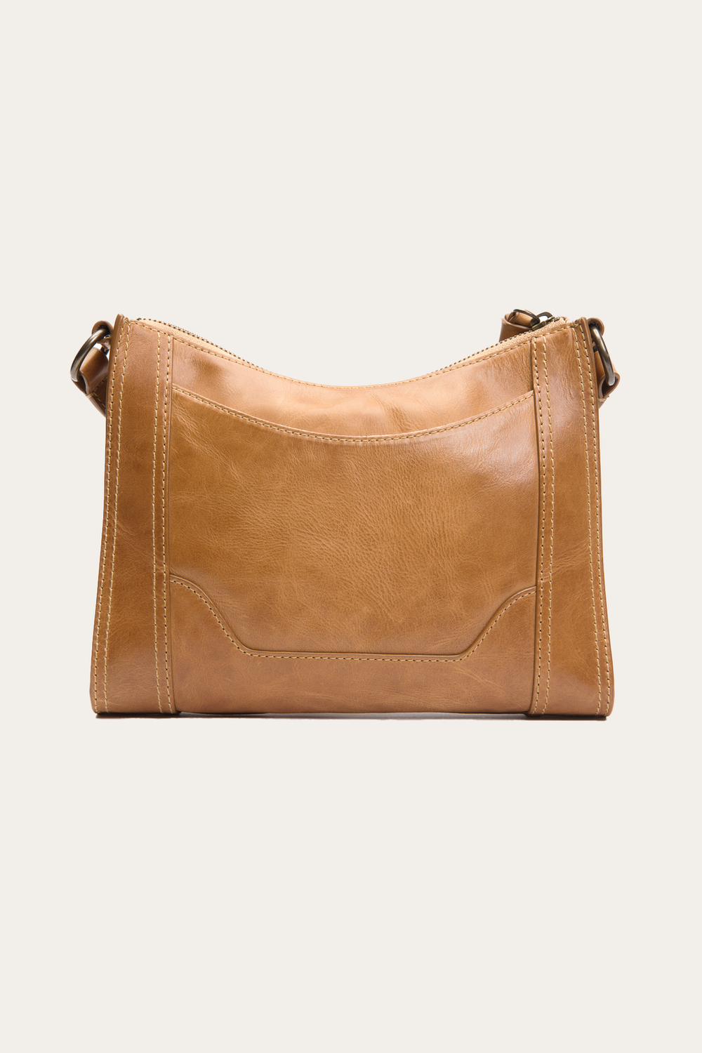 Melissa Zip Crossbody in Beige - Beige