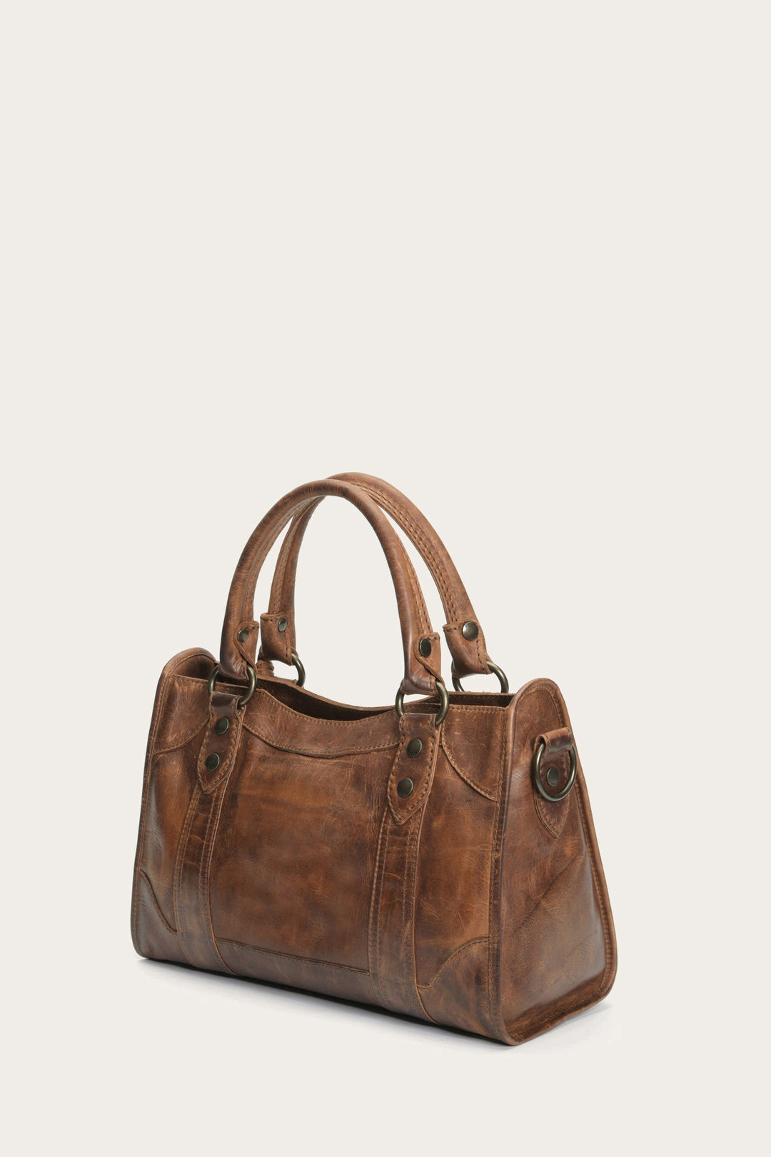 Melissa Cognac Satchel - Cognac