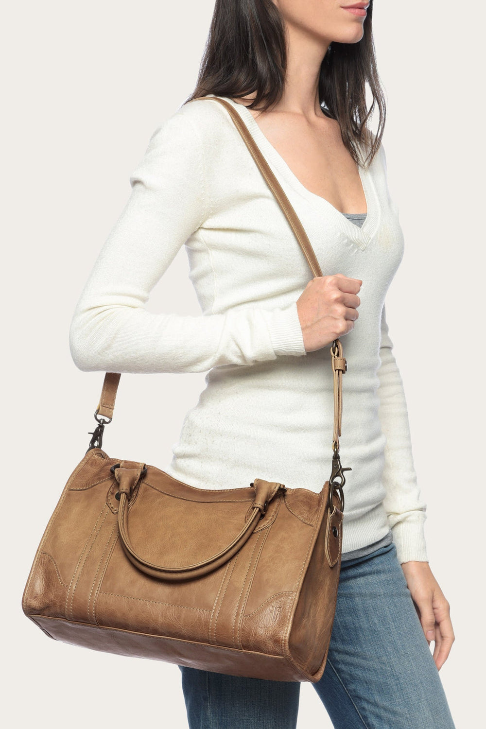 Melissa Beige Satchel - Beige