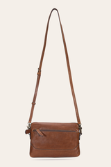 Melissa Cognac Crossbody Wristlet - Cognac