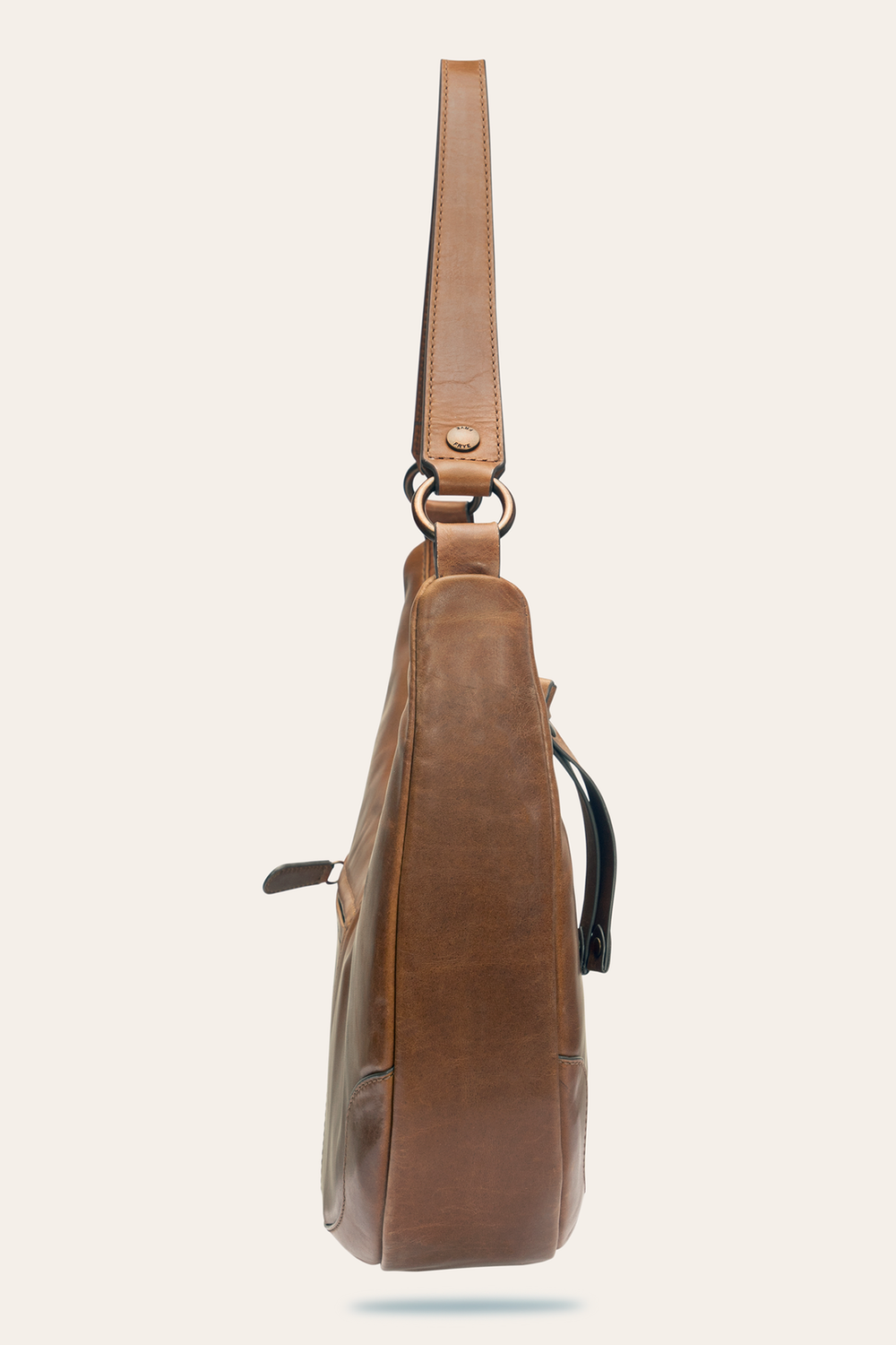 Melissa Cognac Crescent Hobo - Cognac