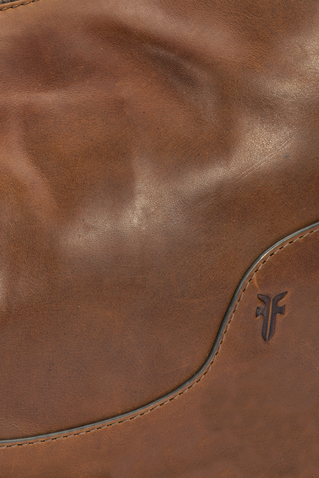 Melissa Cognac Crescent Hobo - Cognac