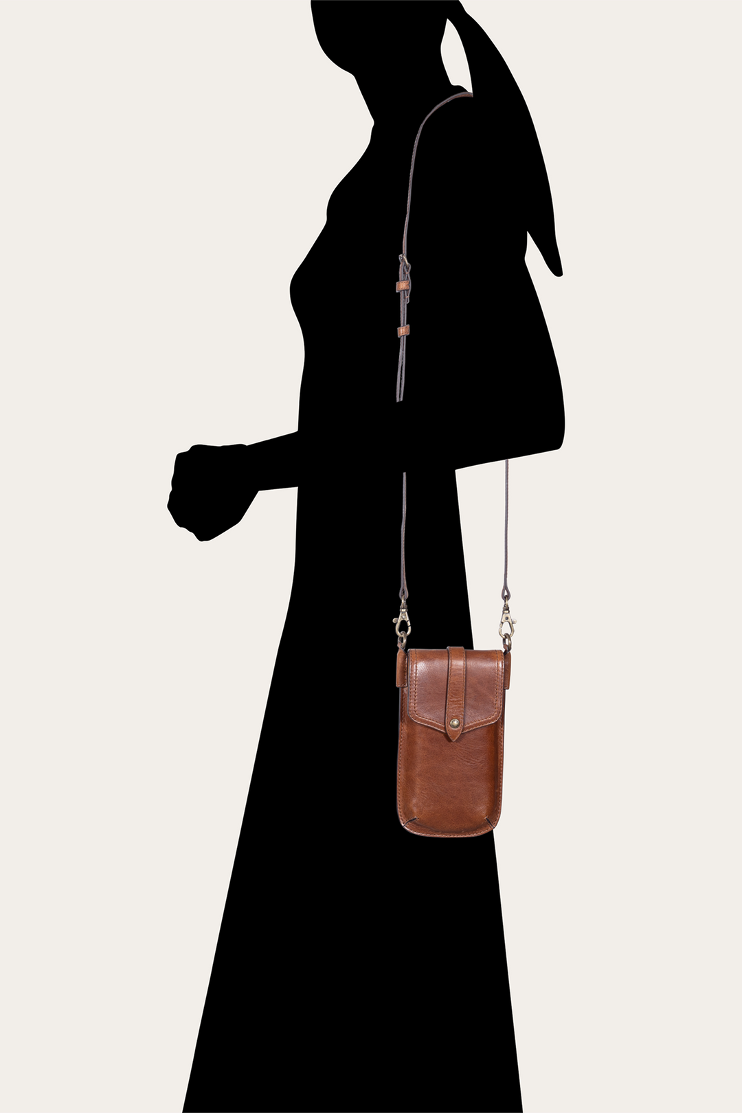 Melissa Cognac Phone Pouch - Cognac