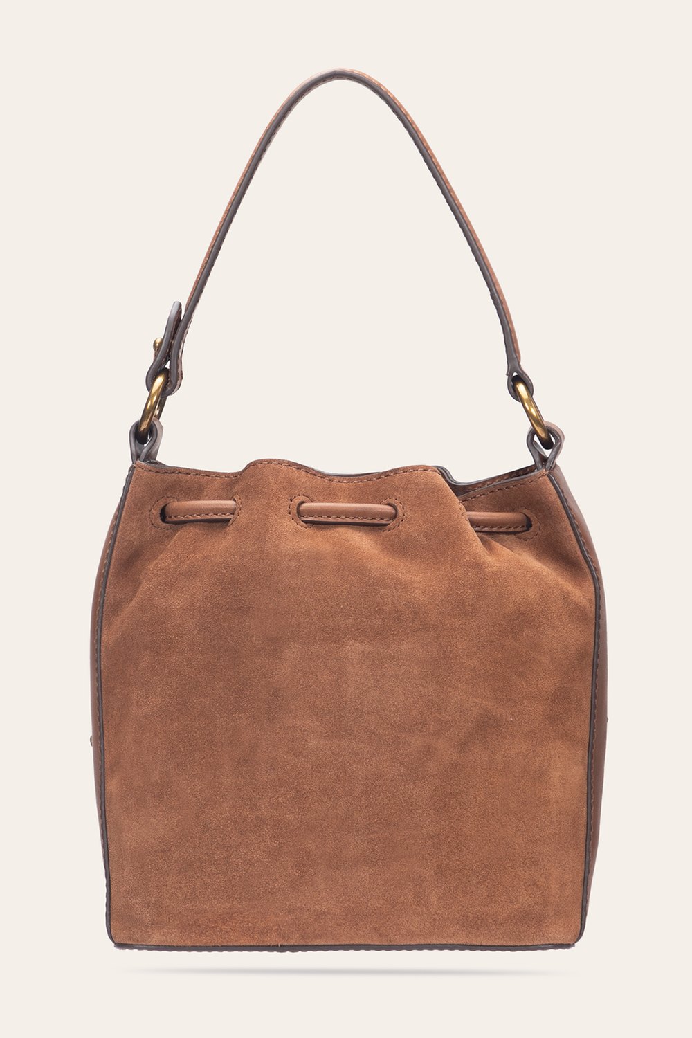 Cognac Melissa Floral Convertible Bucket - Cognac