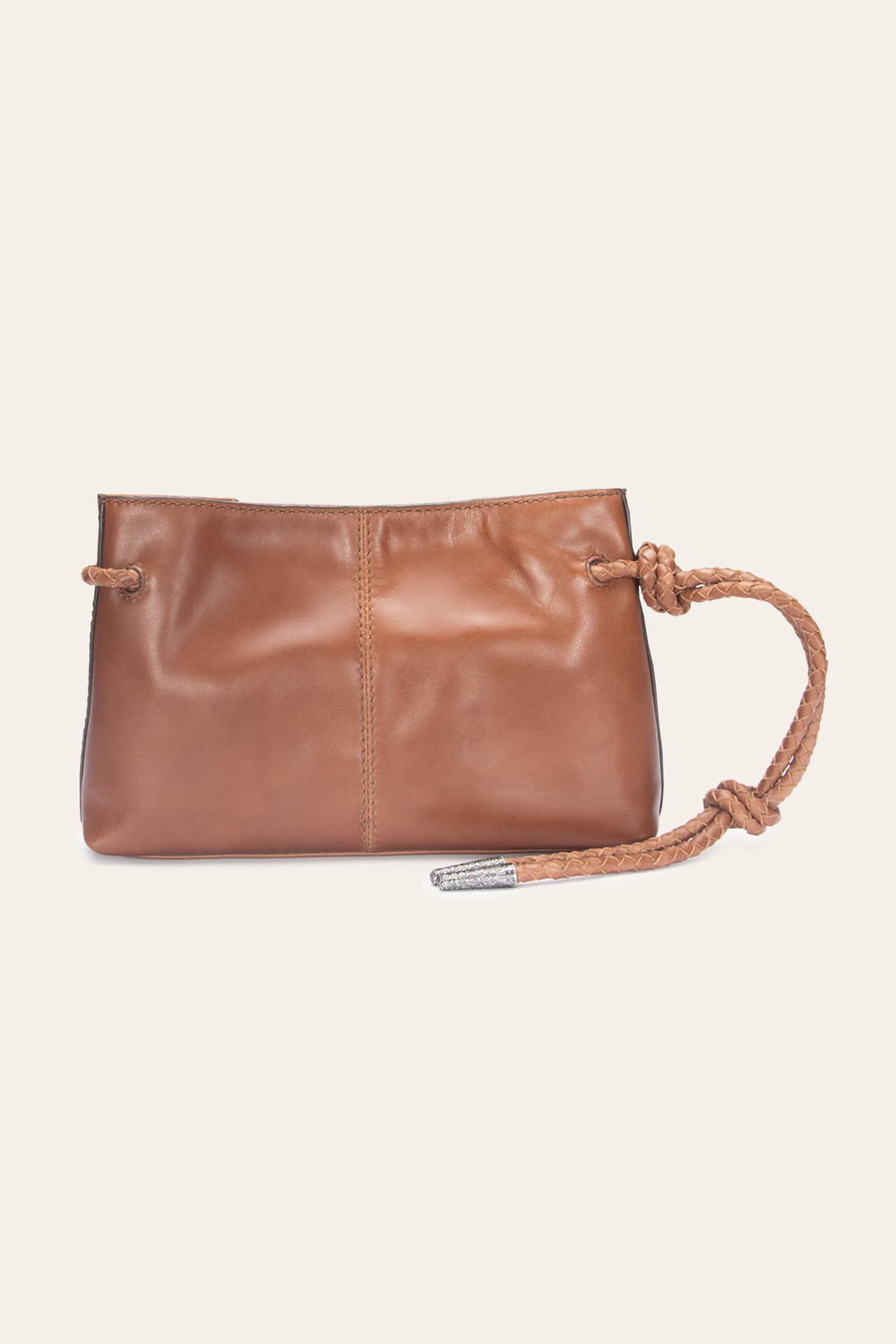 Cognac Caroline Wristlet Clutch - Cognac