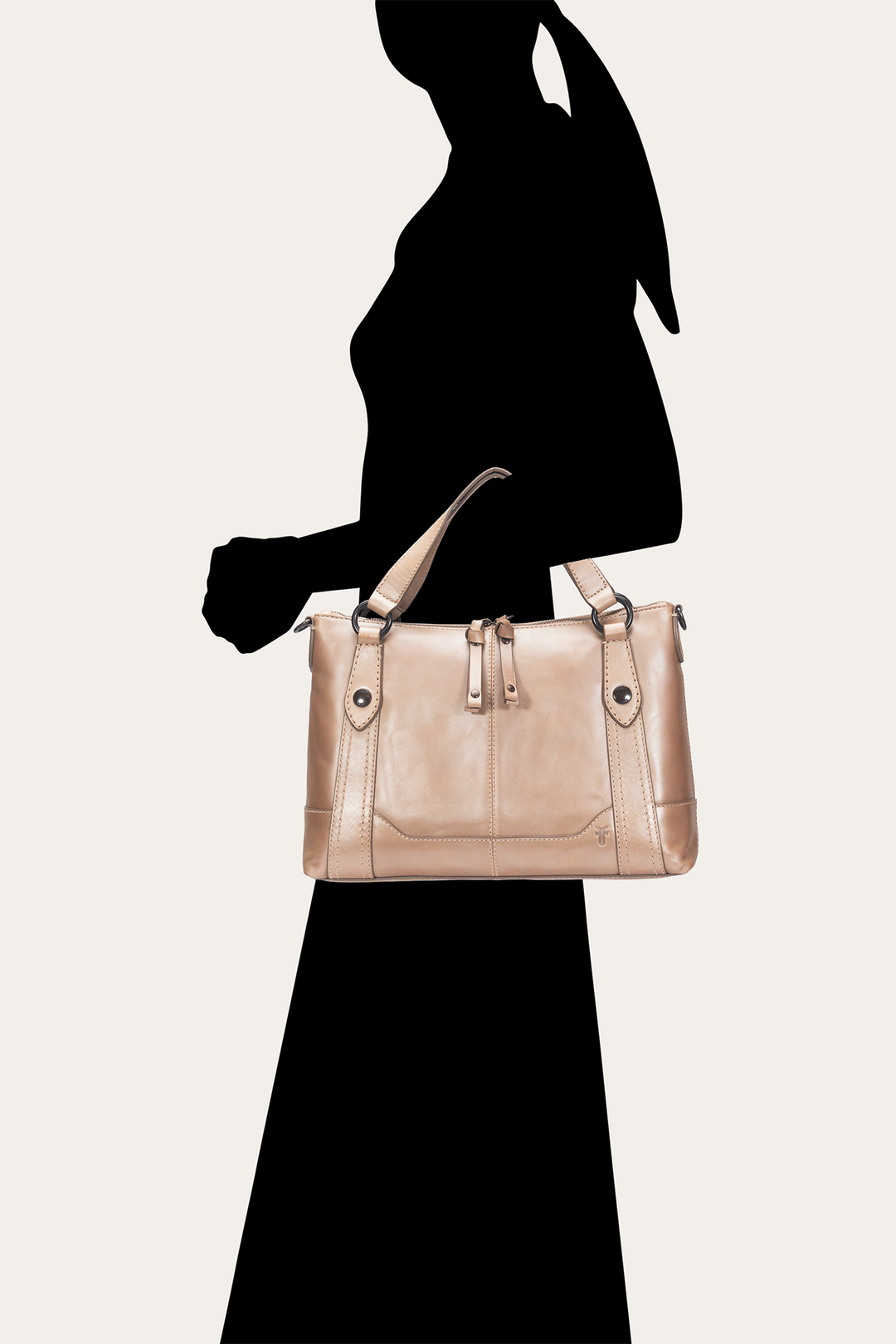 Light Bronze Melissa Medium Satchel - Light Bronze