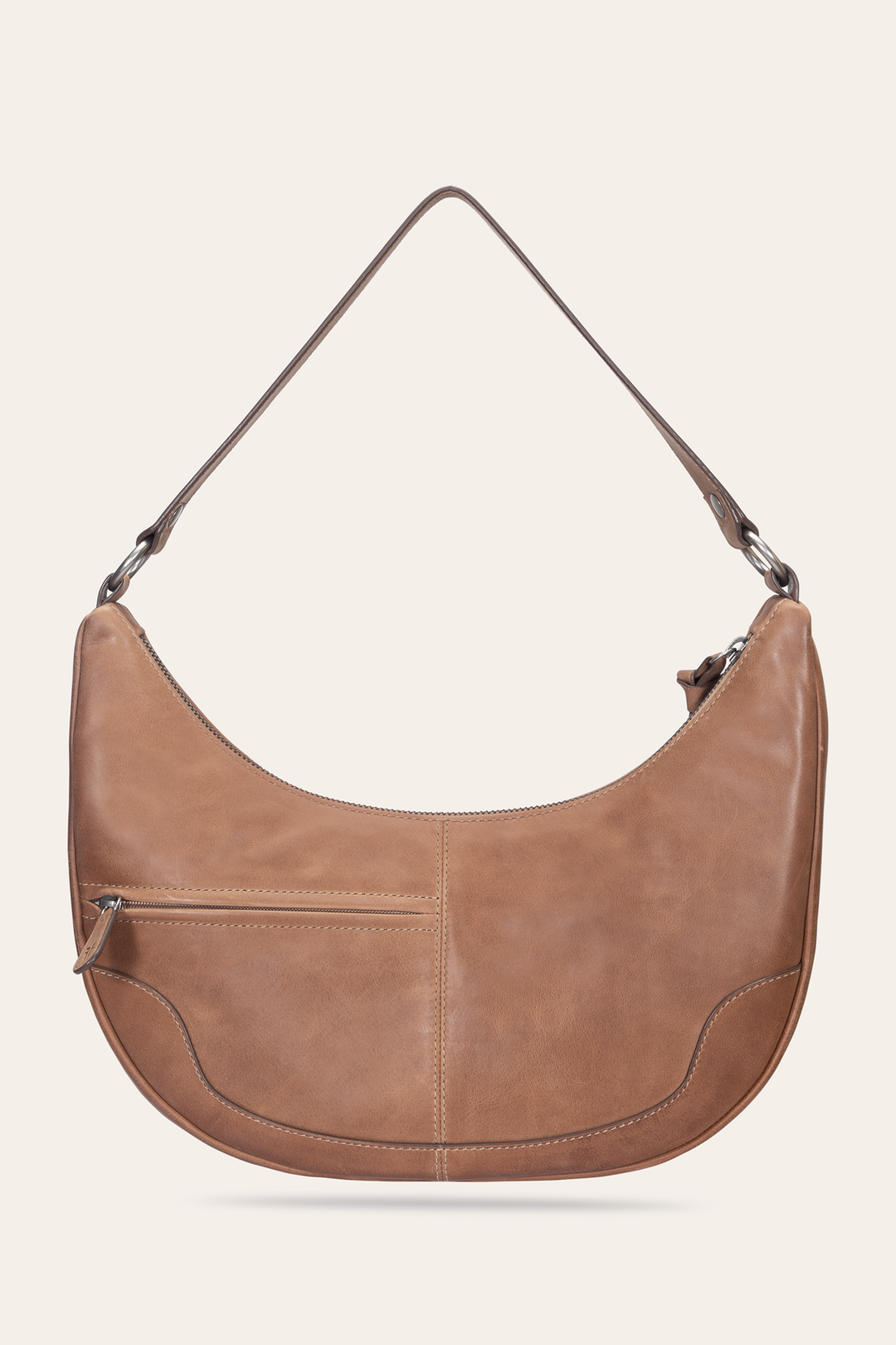 Melissa Beige Crescent Hobo - Beige