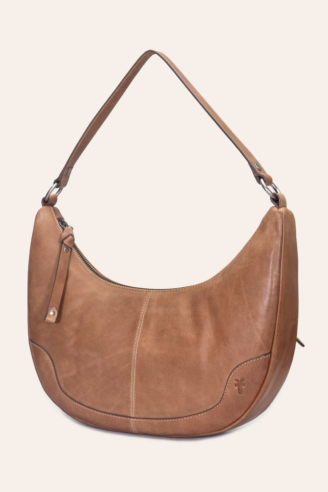 Melissa Beige Crescent Hobo - Beige
