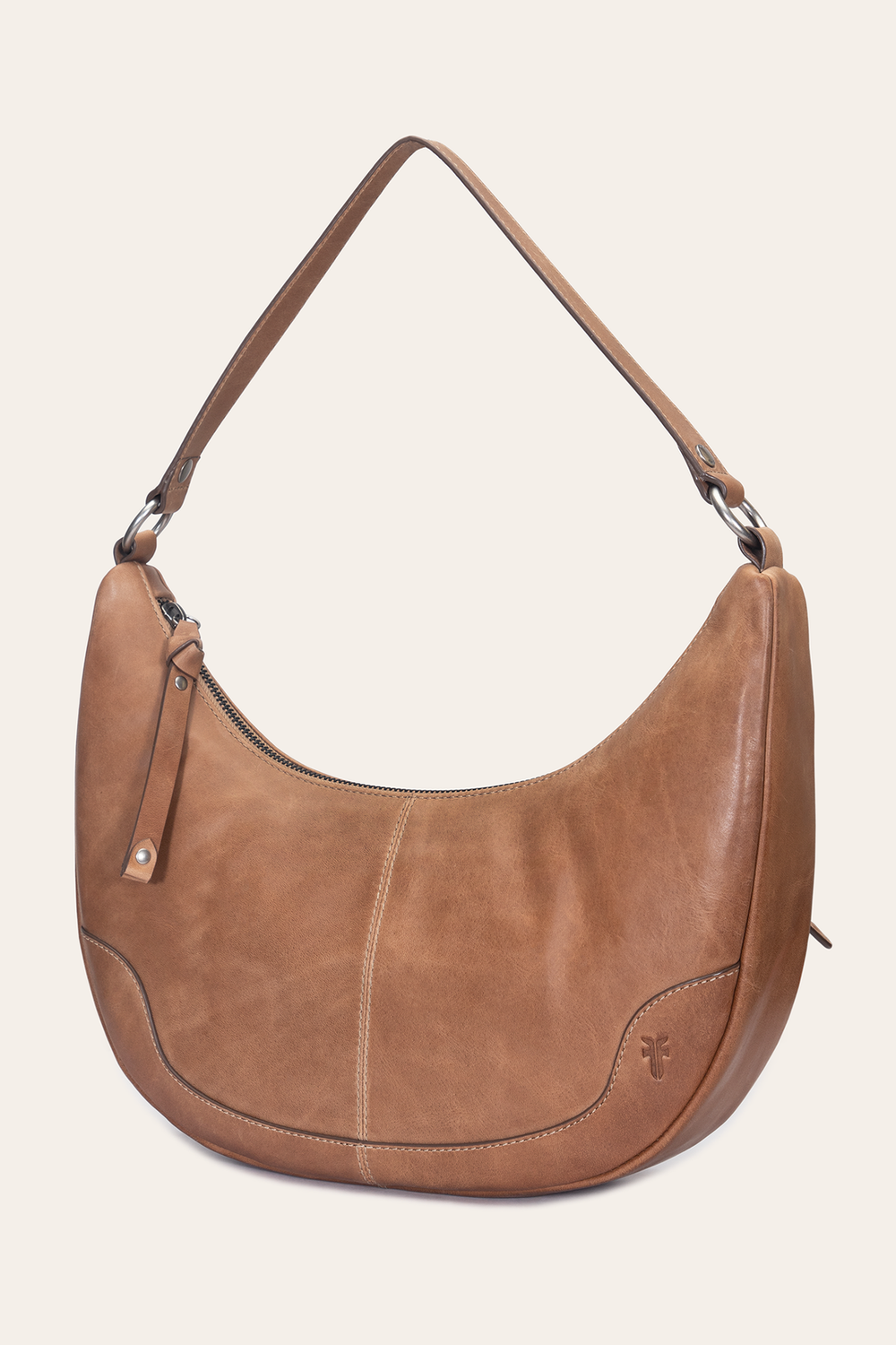 Melissa Beige Crescent Hobo - Beige